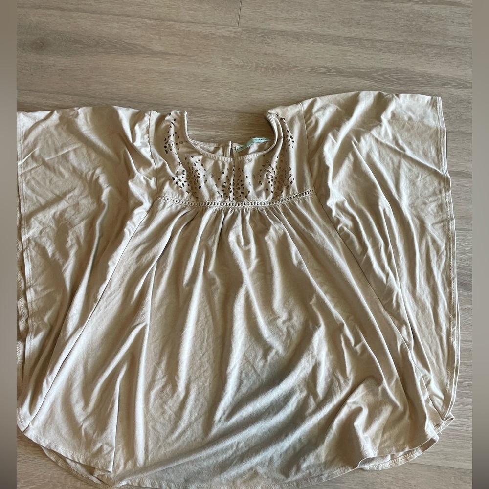 Maurice’s tan suede poncho style top